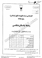 ارشد آزاد جزوات سوالات باستان شناسی کارشناسی ارشد آزاد 1389